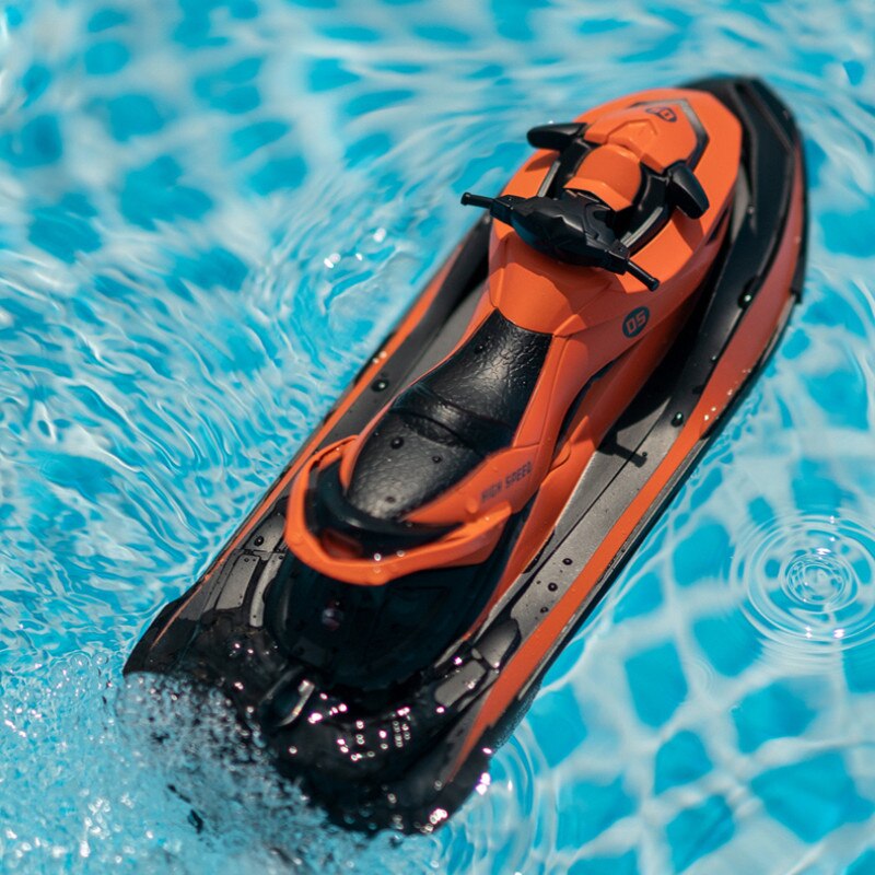 2.4g høyhastighets motorbåt 20 minutter dual power fjernkontroll rc speedbåt sommer vann lek rc båt leke vanntett motor leketøy