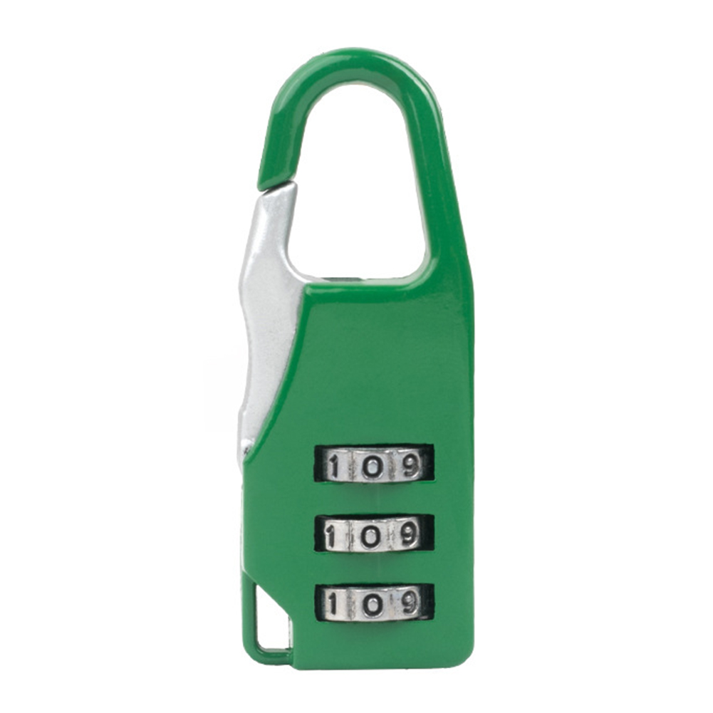 Zinc Alloy 3 Mini Dial Digits Code Number Password Combination Padlock Safety Travel Security Lock for Luggage Lock Padlock Gym: Green