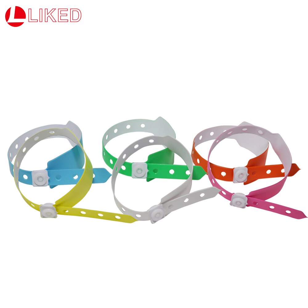 Multi Kleuren Plastic Polsbandjes-200 Count Meer Stevige Polsbandjes Voor Partijen Events Identiteit Tag 25mm x 250mm