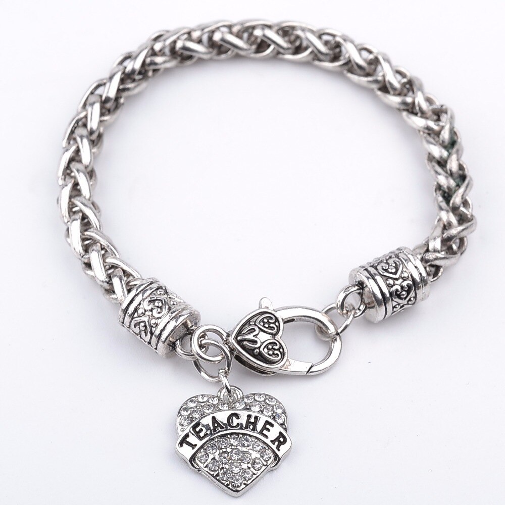Klar stein armbänder frauen vintage mom mimi nana kristall armband pop kette schwester Armband besten freund tante brief kette hoffen