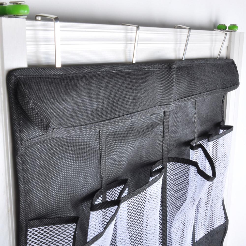 Organizador de zapatos colgante de malla grande con 28 bolsillos, compartimento de almacenamiento para ordenar bolsas colgantes de pared sobre la puerta, almacenamiento de zapatillas de zapatos #3