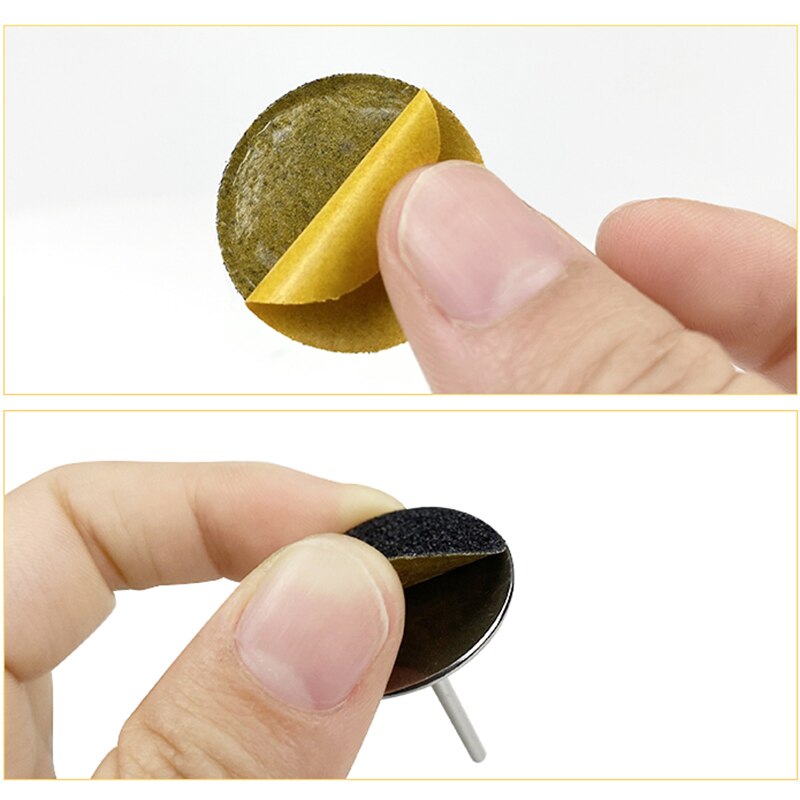 Broca de diamante para unhas, lixa de papel para limpeza de cutículas dos pés, fresa de pele morta, acessórios de manicure e pedicure