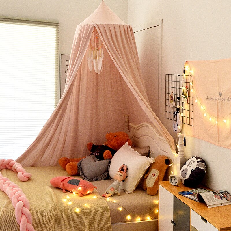 Moustiquaire pour lit de bébé, tente pour enfants, rideau de literie en dôme suspendu, décoration de chambre,