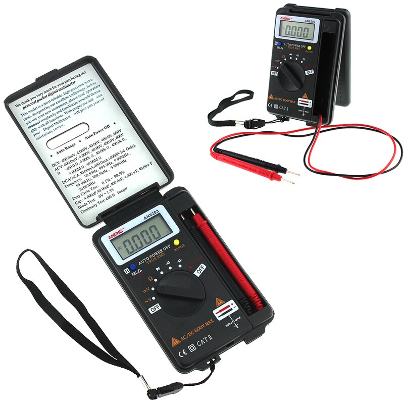 ANENG ein8203 Mini Digital-Multimeter 4000 zählt true rms Digital-Multimeter Tester Voltmeter batterie Tester multimetro Tester