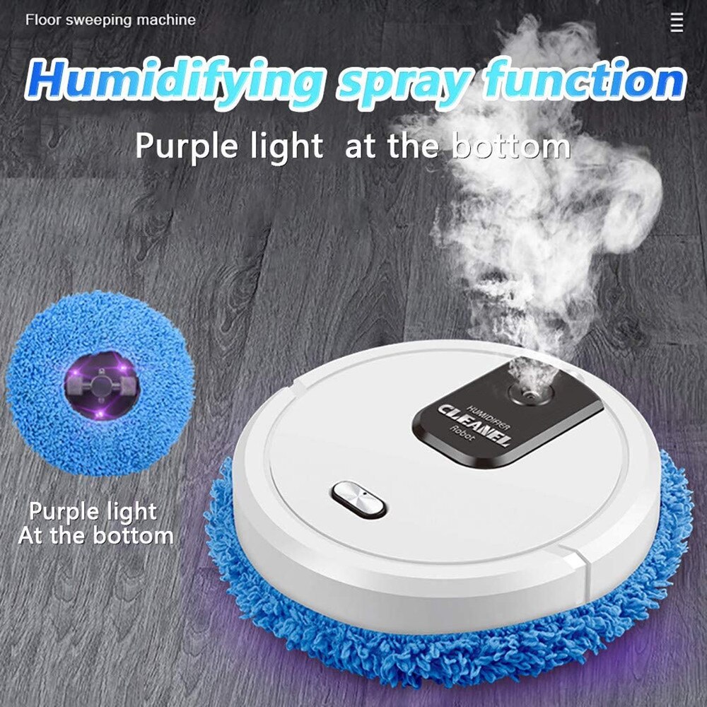 3-in-1 Automatic sweeping robot spray disinfection uv lazy household charging cleaning machine intelligent vacuum cleaner