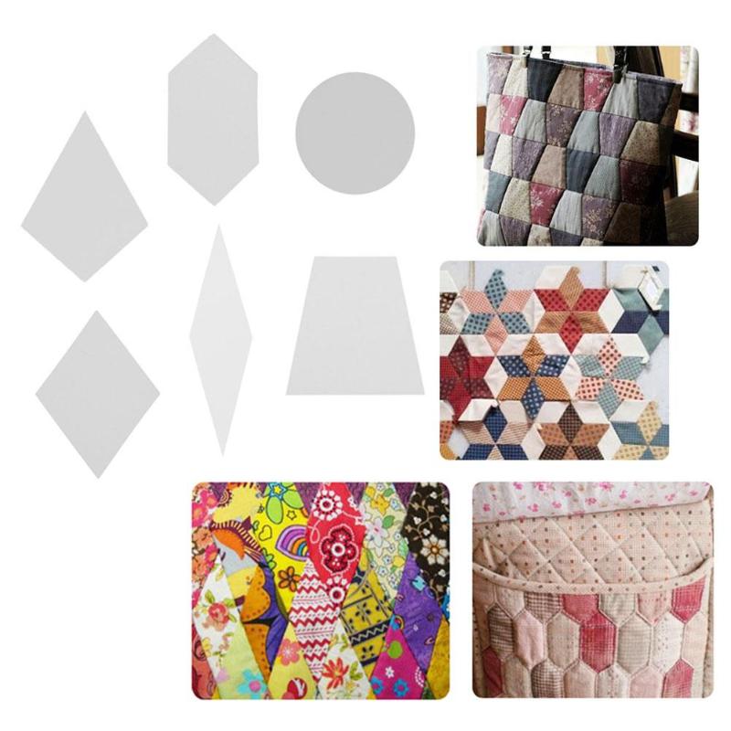 100 peças de moldes de acolchoamento de papel, flor, roupas de patchwork, artesanato, costura, ferramentas, acessório de tecido de vestuário