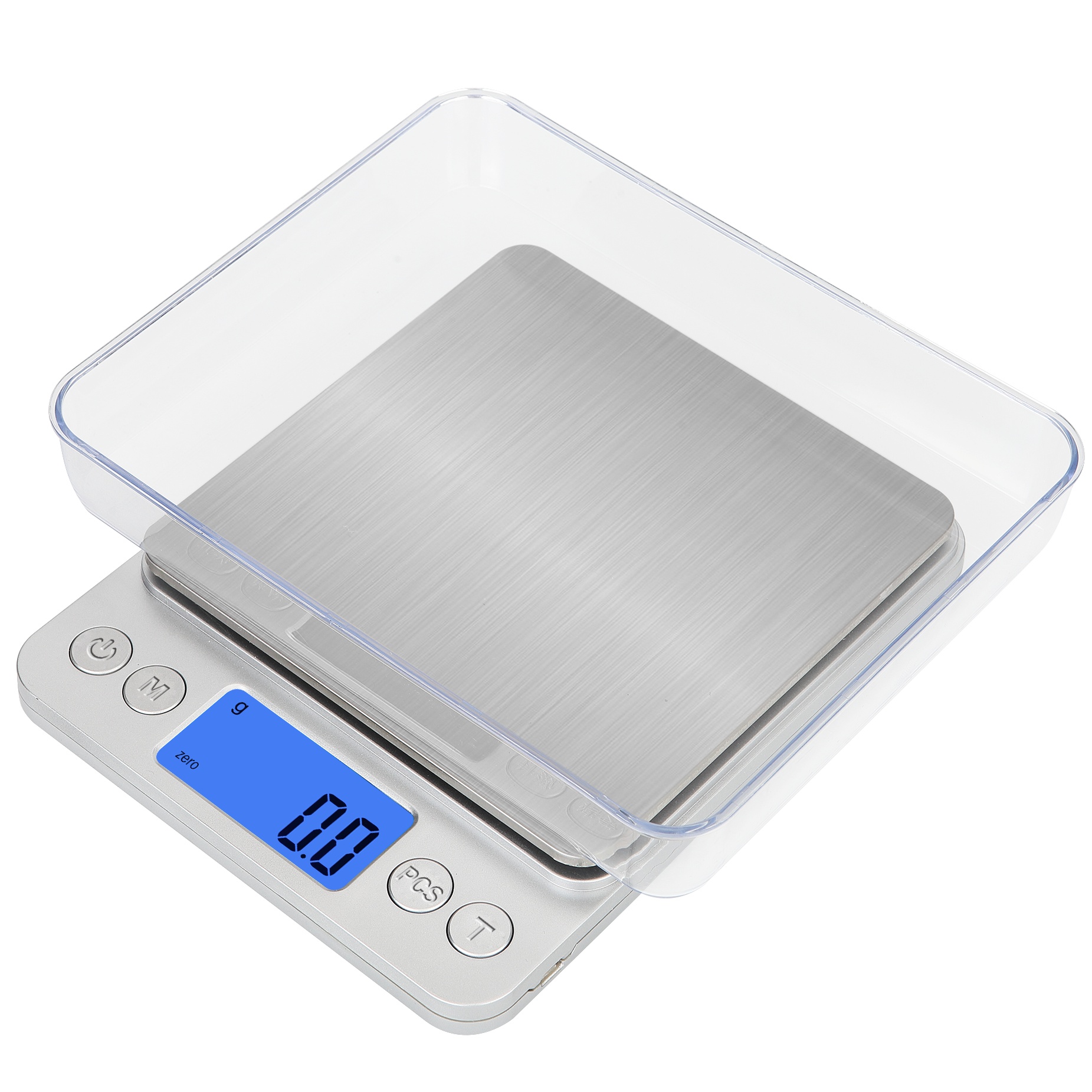 Rechargeable Stainless Steel Kitchen Scales,10kg Greater Food Balance,counting,Easy Tare,High Utility Rate,HD Backlit Screen