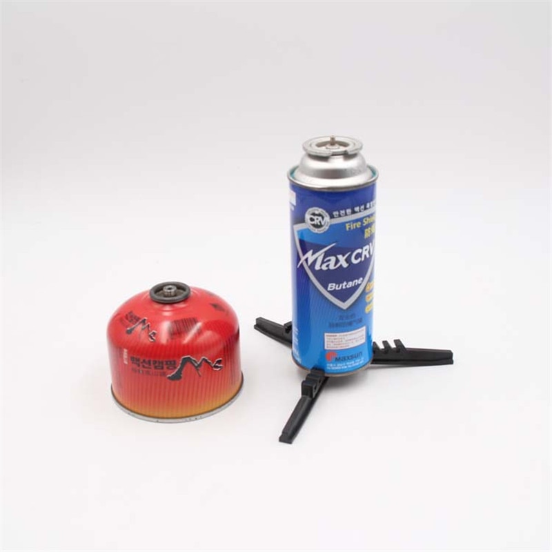 Folding Universal Fuel Canister Stand Bracket Gas Tank Stove Base Holder for Outdoor Camping Hiking Stove