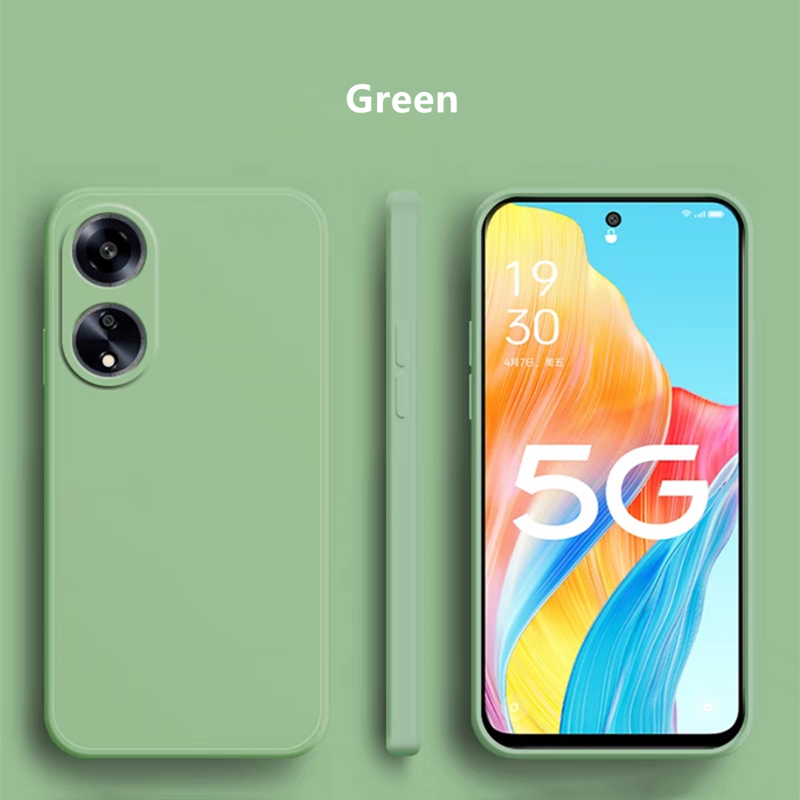 Schutzhülle für oppo  a98 5g Original  a98 flüssigsilikon-schutzhülle aus weichem tpu für oppo  a98: Grün