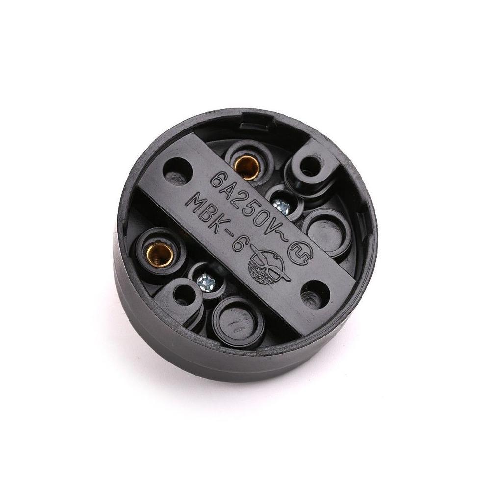 Retro Single-control Switch Old-fashioned Round Surface Mounted Wall Light Button Switch
