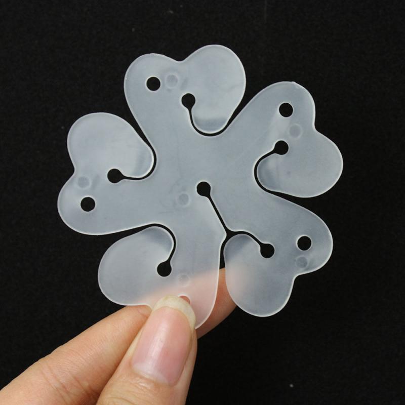 Plastic Balloon Clips Foam Glue Dot Sheet Flower Shape Clip Balloon Stand Clips Accessories Party Wedding Decoration