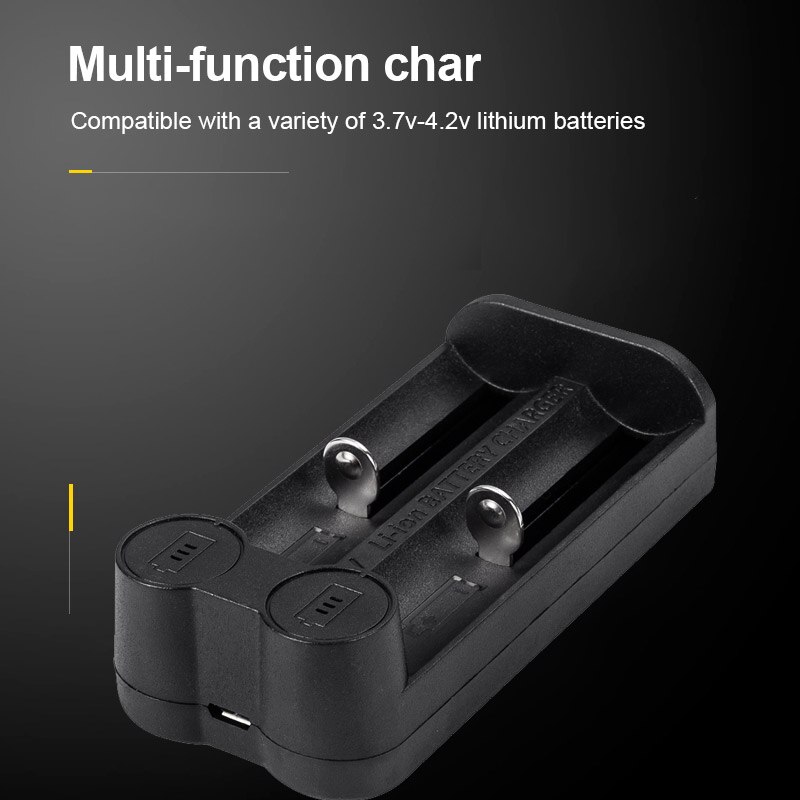 Voxlink 18650 Batterij Oplader Smart Opladen 2 Slot 3.7V 26650 18350 32650 21700 26500 Oplaadbare Batterij Oplader