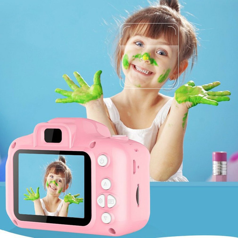 Mini appareil photo numérique 2 pouces dessin animé mignon appareil photo jouets enfants d'anniversaire enfant en bas âge jouets appareil photo portable