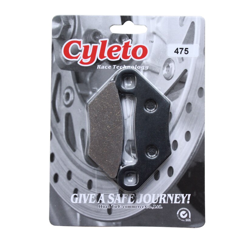 Cyleto motorsykkel bremseklosser foran og bak for polaris sportsman 550 x2