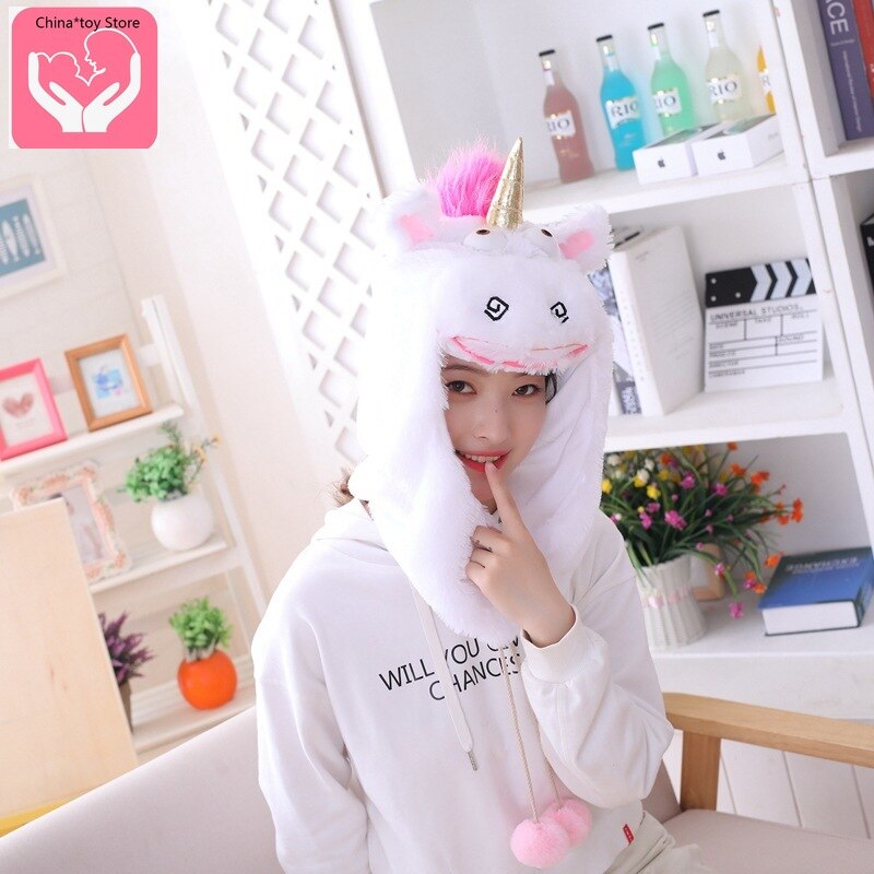Vibrato jouet blanc tout compris licorne couvre-chef chapeau Photo accessoires Photo Airbag chapeau PP coton
