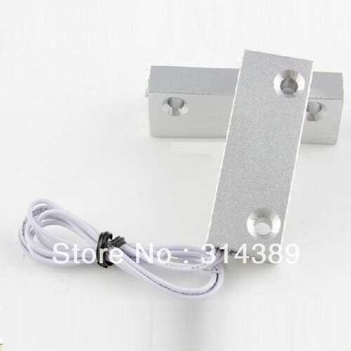 2pcs Wired normal closed Aluminum door Magnetic Sensor,rolling door detector,magnetic contact for Rolling shutter