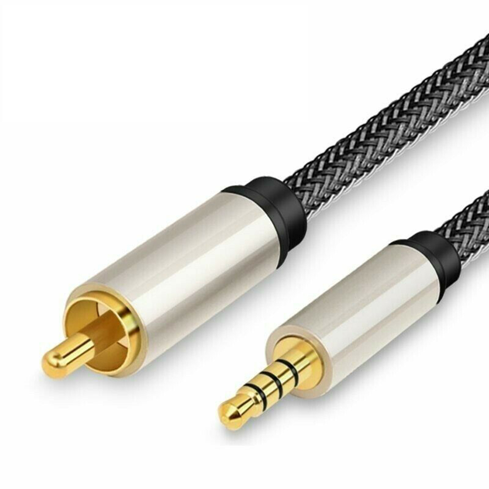 3,5mm Stecker Auf RCA Audio- Kabel Adapter Digitale Koaxial Audio- Video Kabel Stereo SPDIF Heimat Video HDTV Zubehör