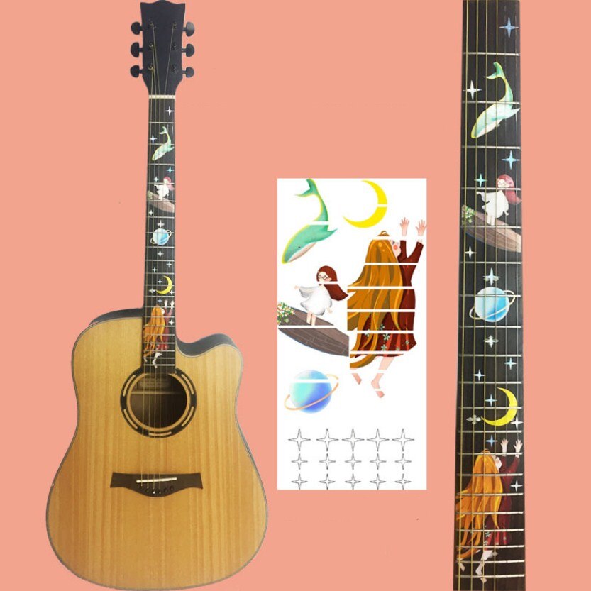 Guitar Fretboard Decals Inlay Sticker Guitar Neck Headstock Guitarra Bass Ukulele Thin Sticker Guitarra Accessories: 16