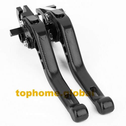 For Yamaha FJ1200 /ABS 1986 - 1995 3D Anti-slip Short/Long Clutch Brake Levers CNC Adjustable 1994 1993 1992 1991 1990 1989 1987: Short Black
