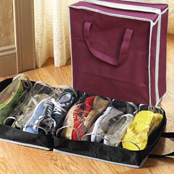 6Pcs Waterproof Travel Storage Bag Clothes Packing Cube Luggage Organizer Sets Nylon Home Storage Travel Bags: 6