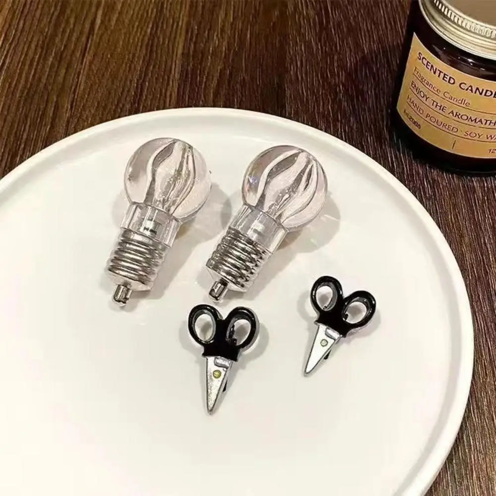 Pinces à cheveux couteau d'émulation, , drôle et , ampoule Emoji, épingles à cheveux, pince à bec de canard, accessoires pour cheveux pour filles, pince à frange latérale