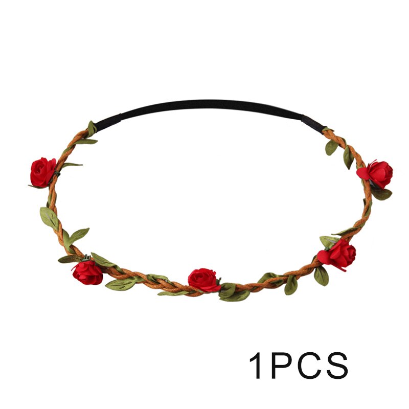 rose garland bridal tiara European hair styling rope dIY travel jewelry: 5