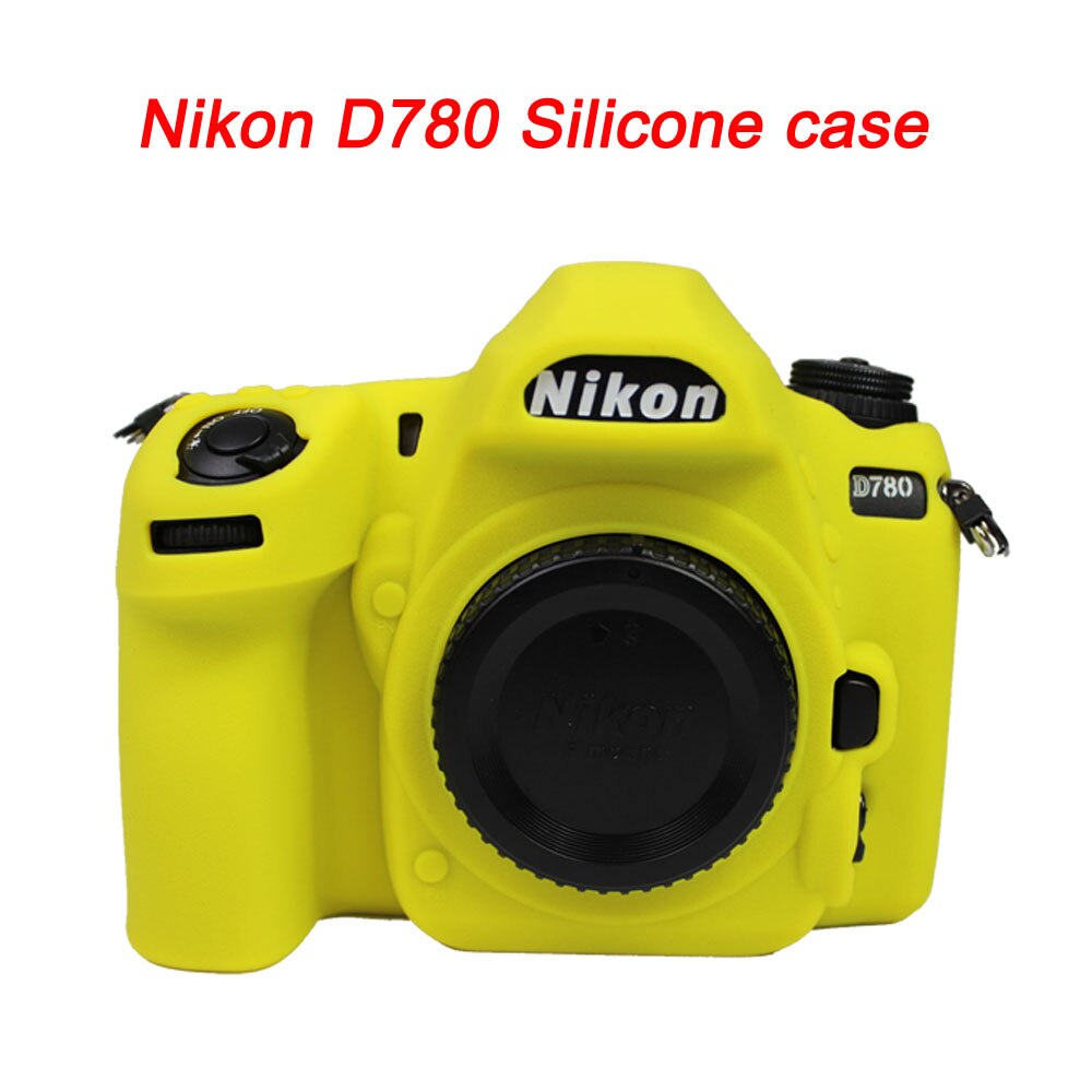 DSLR camera bag Nikon D780 Silicone Cover Camera Case Skin For Nikon D7500 Camera Rubber Body Cover: D780-Yellow