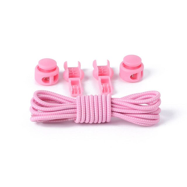 Høje dovne silikone snørebånd stretch sko snørebånd elastiske snørebånd runde flere farver voksne børn diy: Lilla