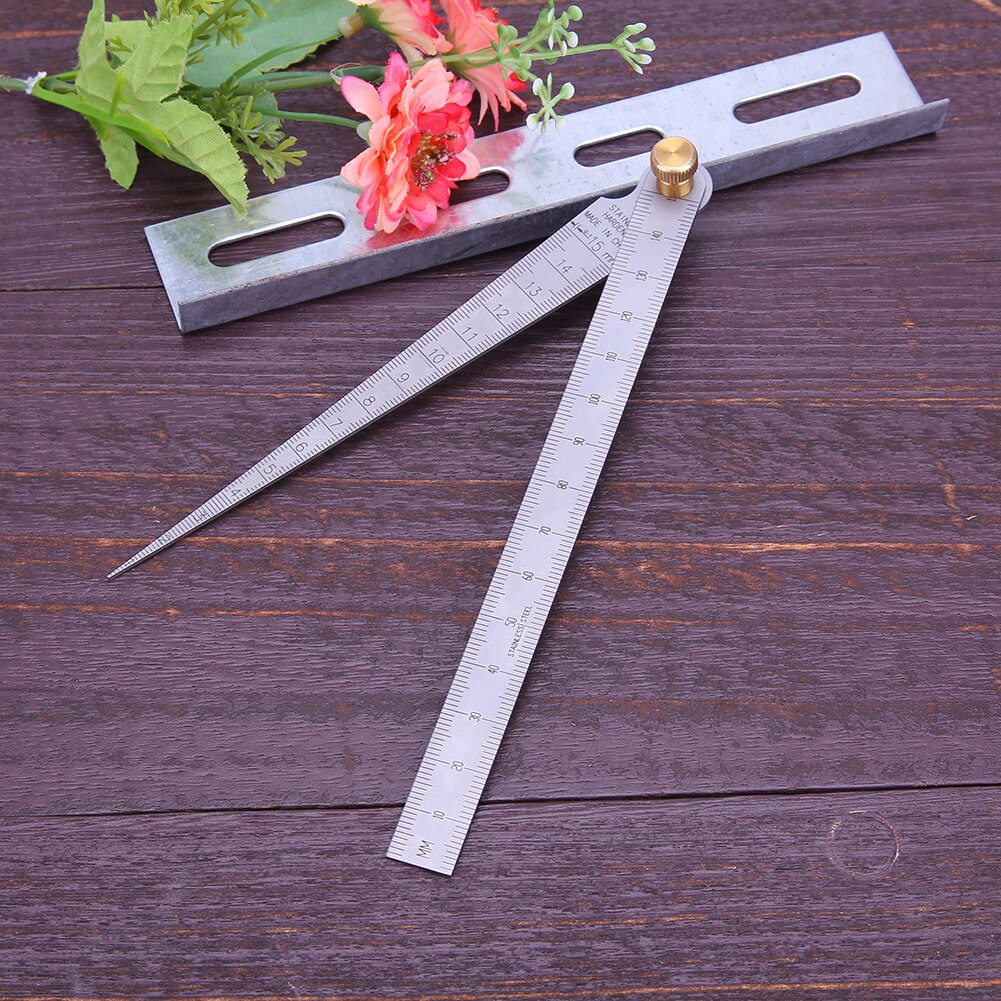 2pcs 16x2.5x1.2cm 1-15mm Taper Welding Feeler Gauge Gage Depth Ruler Stainless Steel Gap Hole Inspection