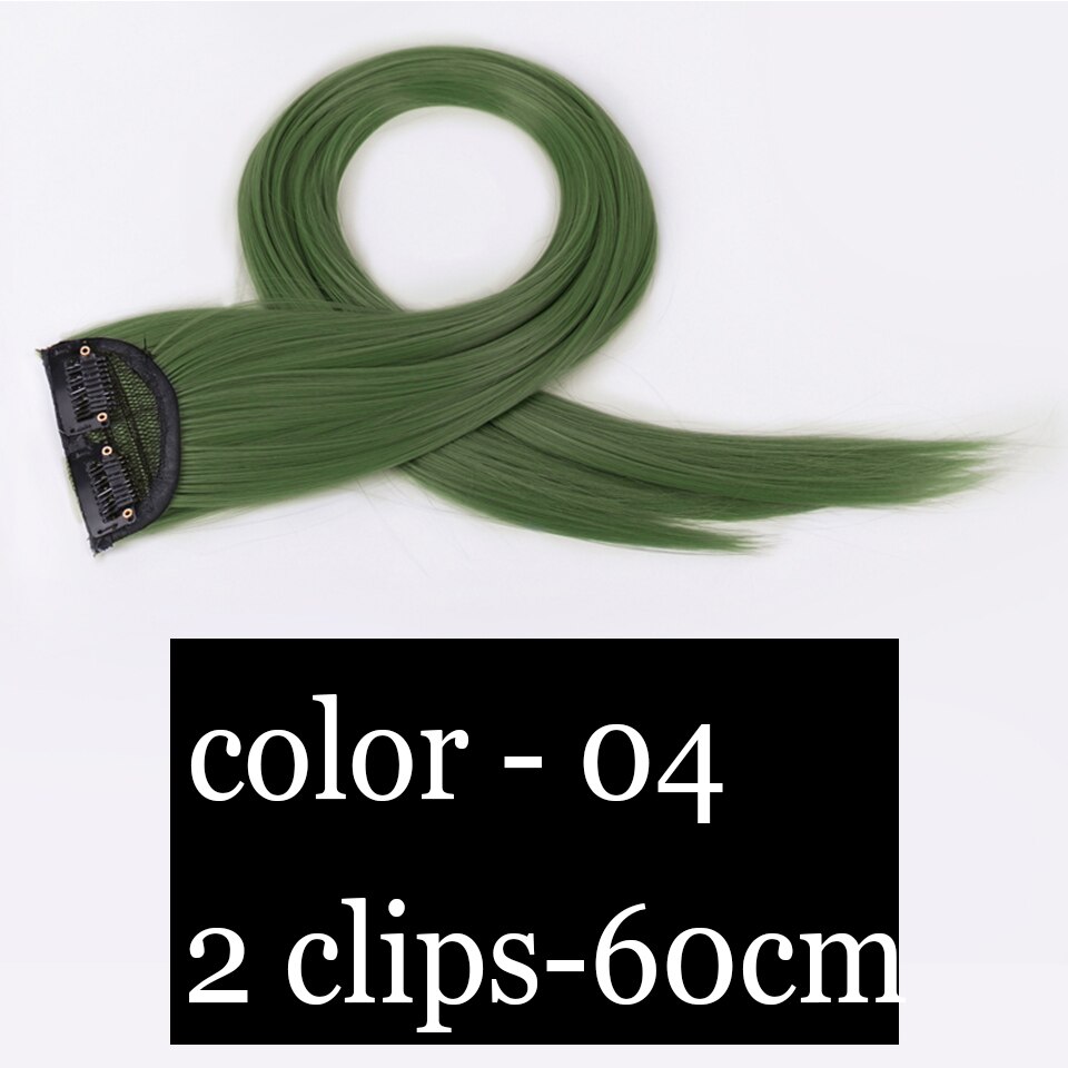 extensions cheveux clip naturel rajout cheveux rajout cheveux Pince synthétique en extension de cheveux rose pièces arc-en-ciel pour les femmes extensions couleur colorée extensions de cheveux perruque MUMUPI: 24