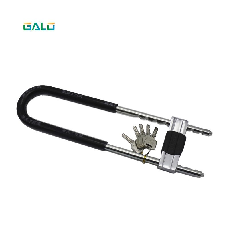 GALO Glass door lock for Double door steel U lock