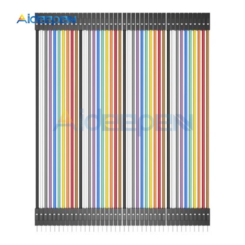 Conector de Cable Dupont para Arduino, 5 pines, 10 pines, 40 Pines, 10CM, 20CM, macho a hembra: 40PIN M to F 10CM