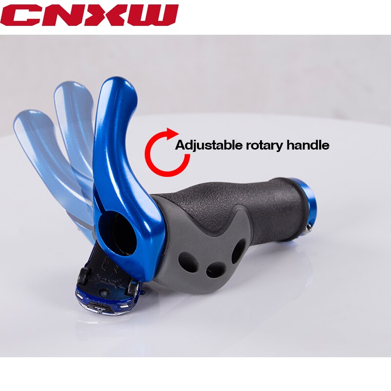 Mtb Comfortabele Fiets Stuur Grips Fietsonderdelen Grips Aluminium Rubber Fiets Grips Lock-On Stuur Ergonomische Bar Ends