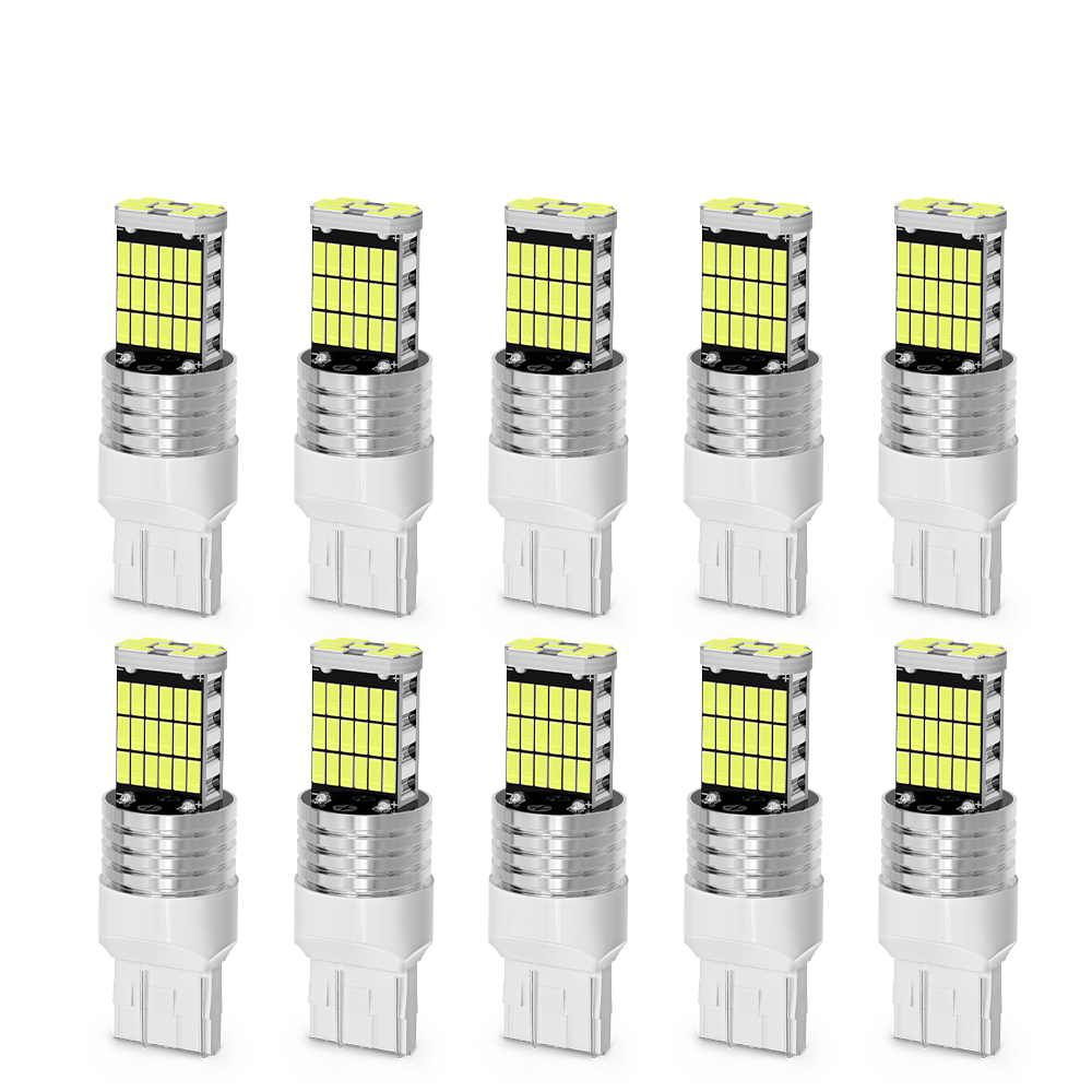 Luces LED Canbus para intermitente de coche, 1156 BA15S, BAU15S, 1157, 7443, 7440, T20, T25, T15, W16W, 12V,color blanco, 2 unidades