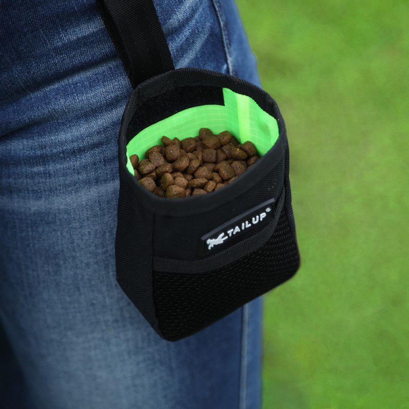 Pet bolsas para premios para adiestramiento de perros, bolsa de mascota perrito bolsillo de alimentación bolsa cachorro recompensa cintura bolsa de material para entrenamiento de perro equipo
