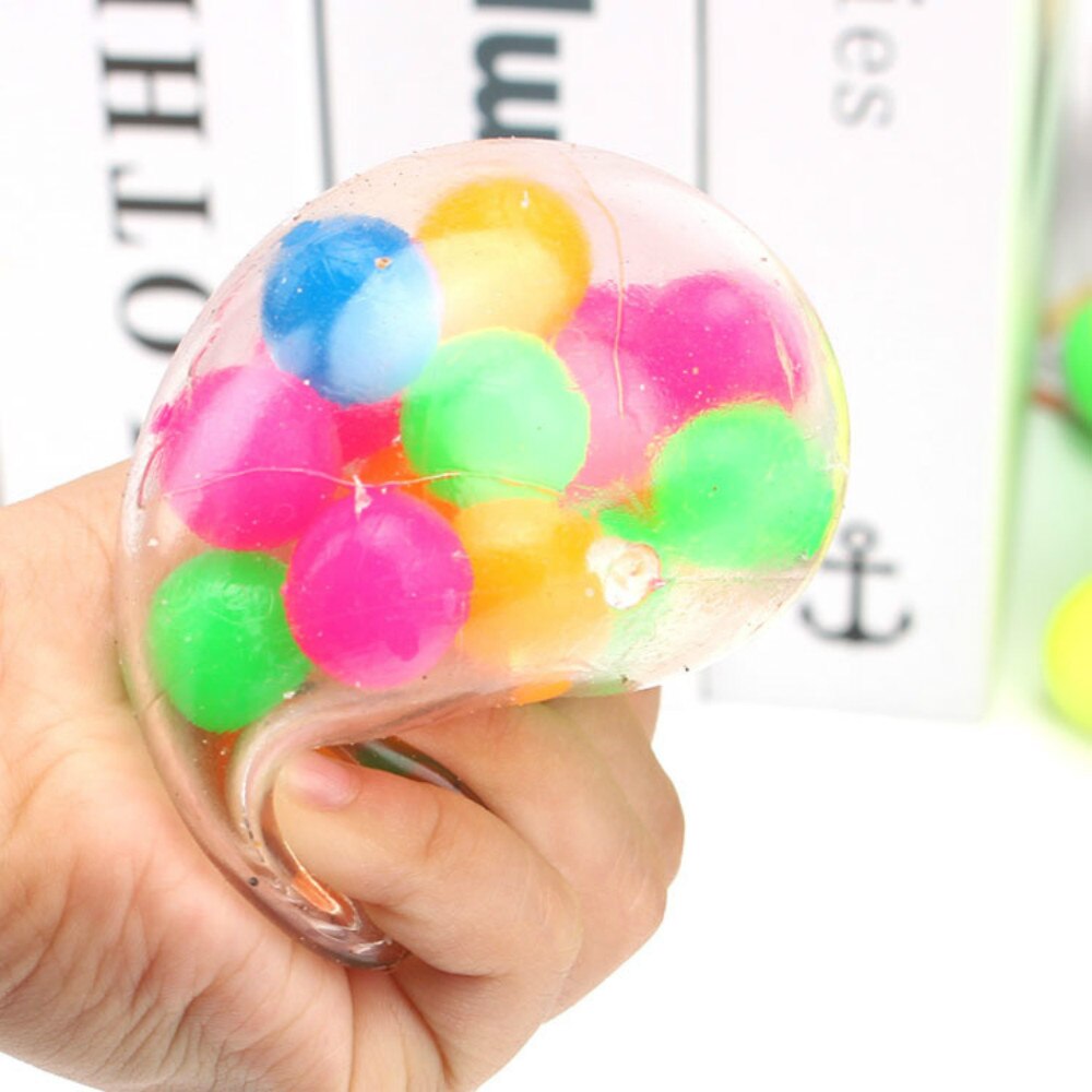 1 Pcs Sensory Stress Reliever Ball Toy Autism Squeeze Anxiety Fidget Decompression Relaxation Massage Tool