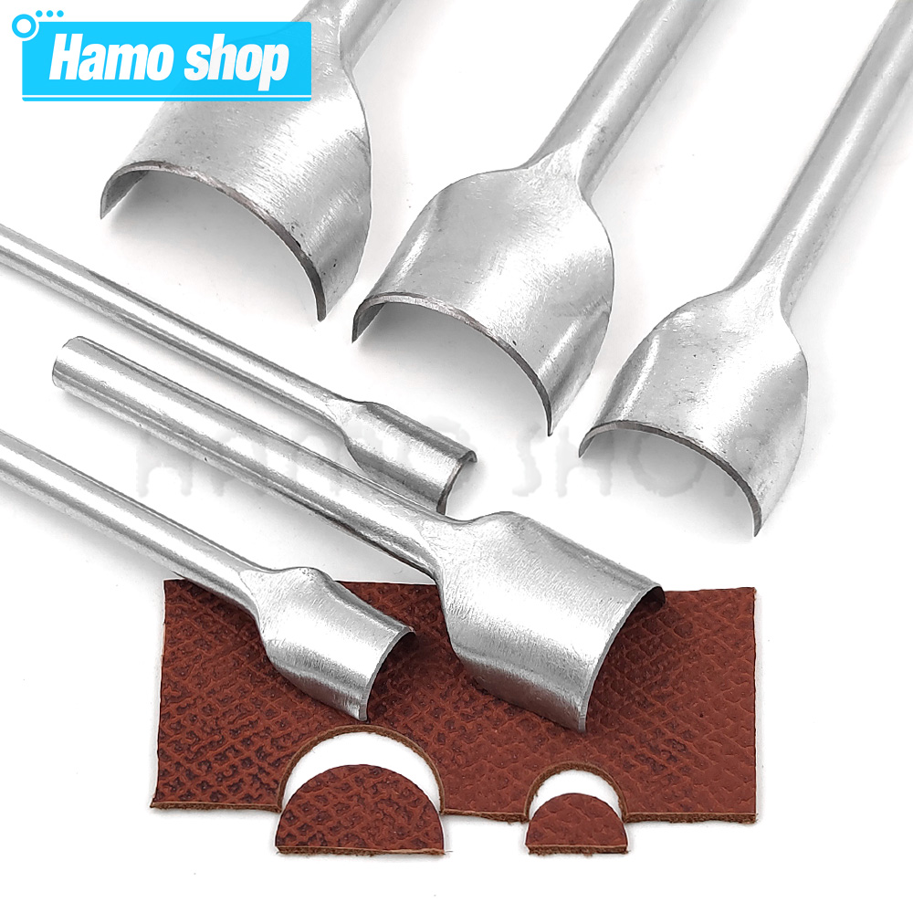 Punzón cortador semicircular, herramientas artesanales de cuero, herramientas artesanales hechas a mano, punzón en forma de arco para correa de cinturón, herramientas de cuero DIY, 1 ud.