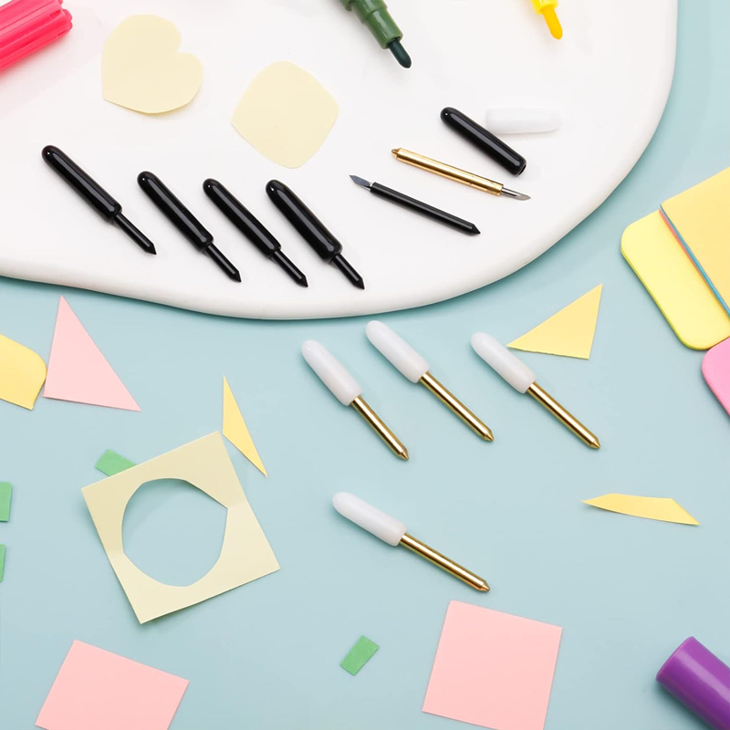 10PCS Replacement Deep Point Cutting Blades Cricut Maker/Maker 3 Cutting Machines Explore Air/Air 2/Explore Air 3 Cut Blade