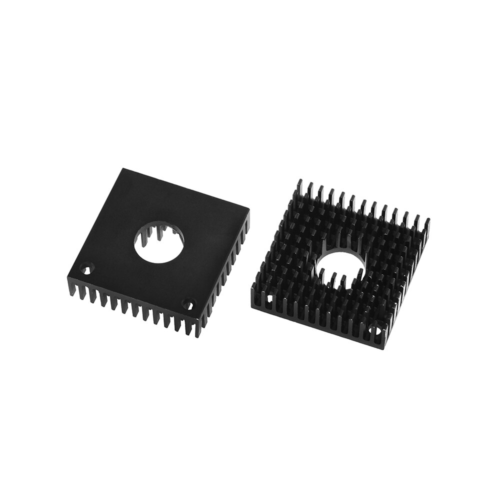 3D Prints Radiator Aluminum Motor Heatsink Extruded Heat Dissipation Electronic Heat Sink for Ender 3 PRO 42 stepper motor: Multi-slot Black