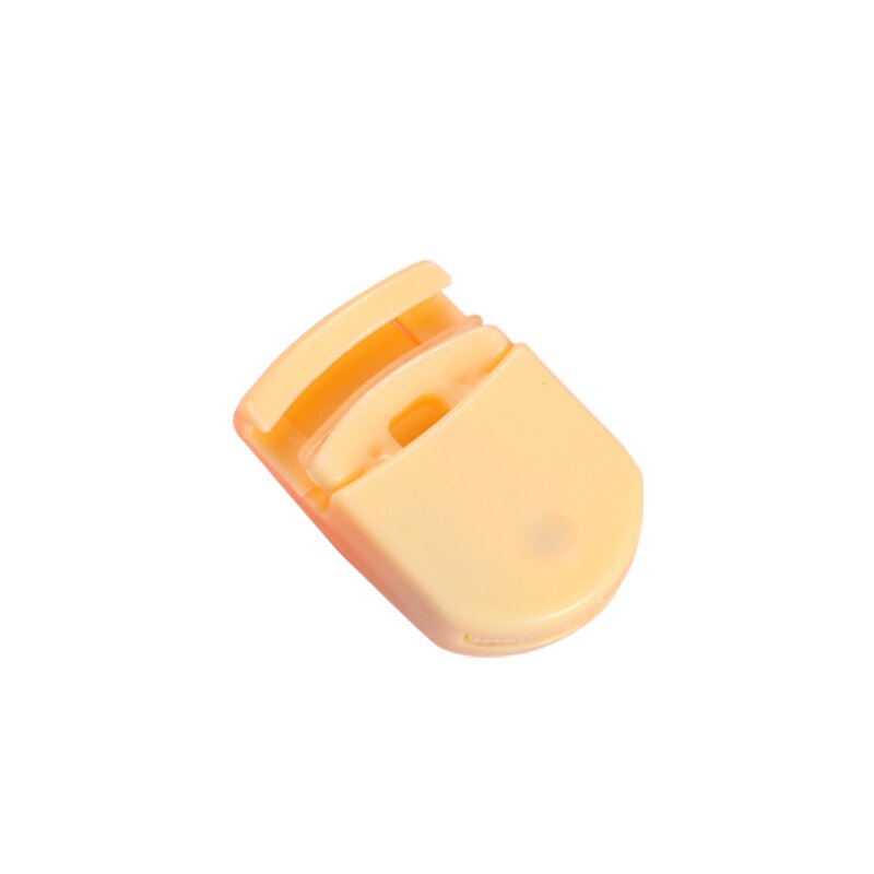 Draagbare, duurzame wimperkruller, plastic wimperkruller, mini, schattig, reiswimperkrultool, compacte wimperkruller: 05 geel