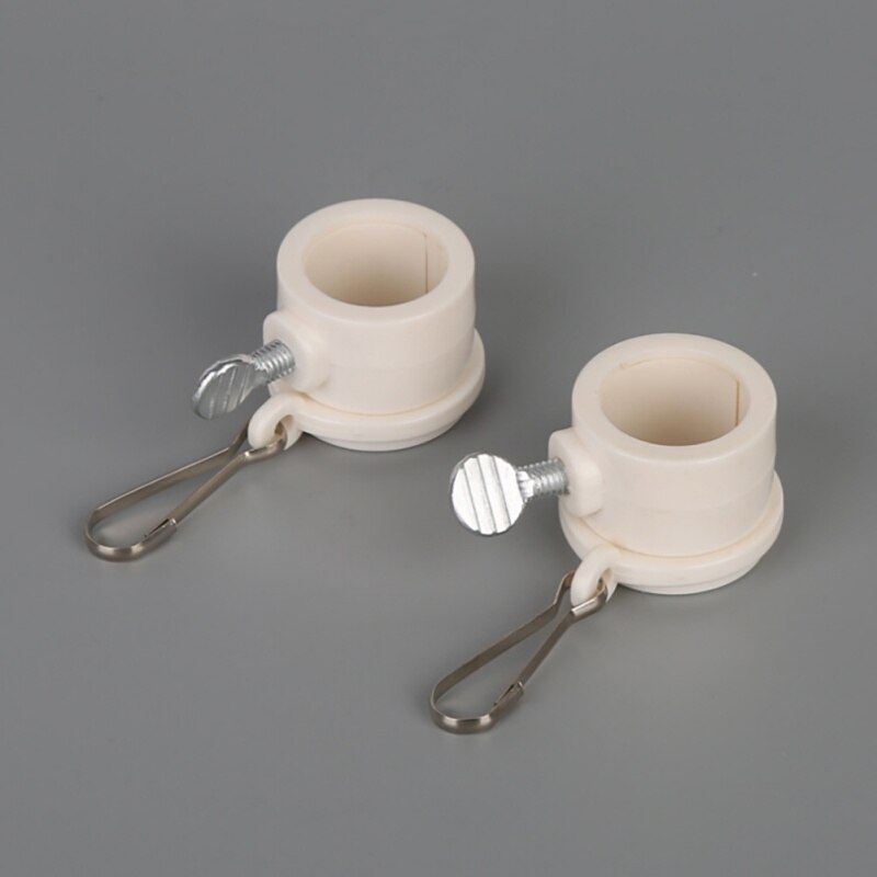 2 Stuks Plastic Vlaggenmast Montage Ringen Set Met Vaste Hookanti Wrap 360 Draaibare Ring Met Karabijnhaken