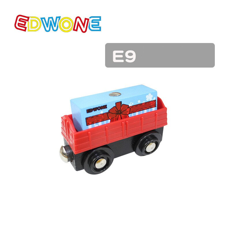 Building Tower Crane Beach Wood Magnetic Train Railway Accessories Tender Component Education Compatibel All Wood Track Train: E9