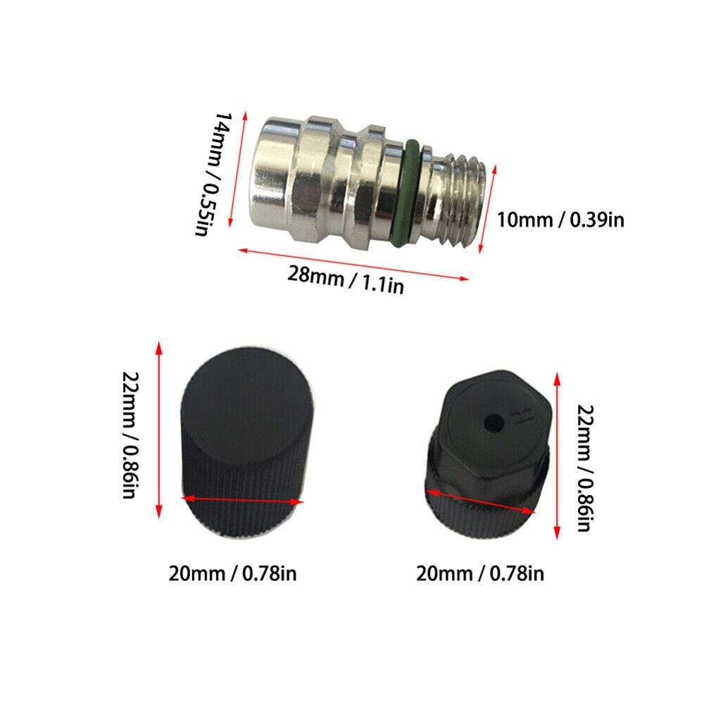 R134a Air Conditioning A/C Schrader Valves Audi BMW Mercedes Mini Porsche Volkswagen
