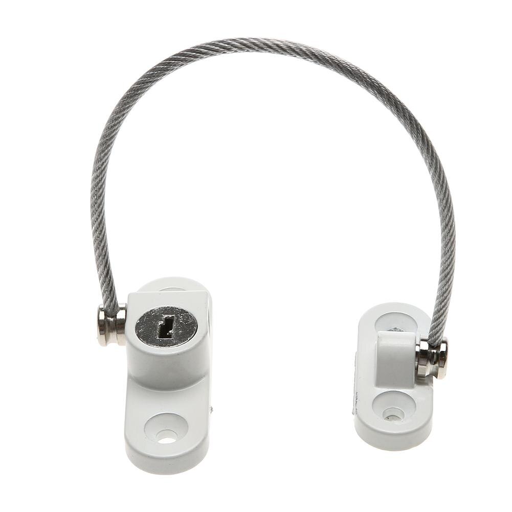Anti-Diefstal Venster Beveiliging Kettingslot Kind Veiligheid Deur Restrictor Rvs Sloten Thuis Schuifdeur Meubels Hardware: White
