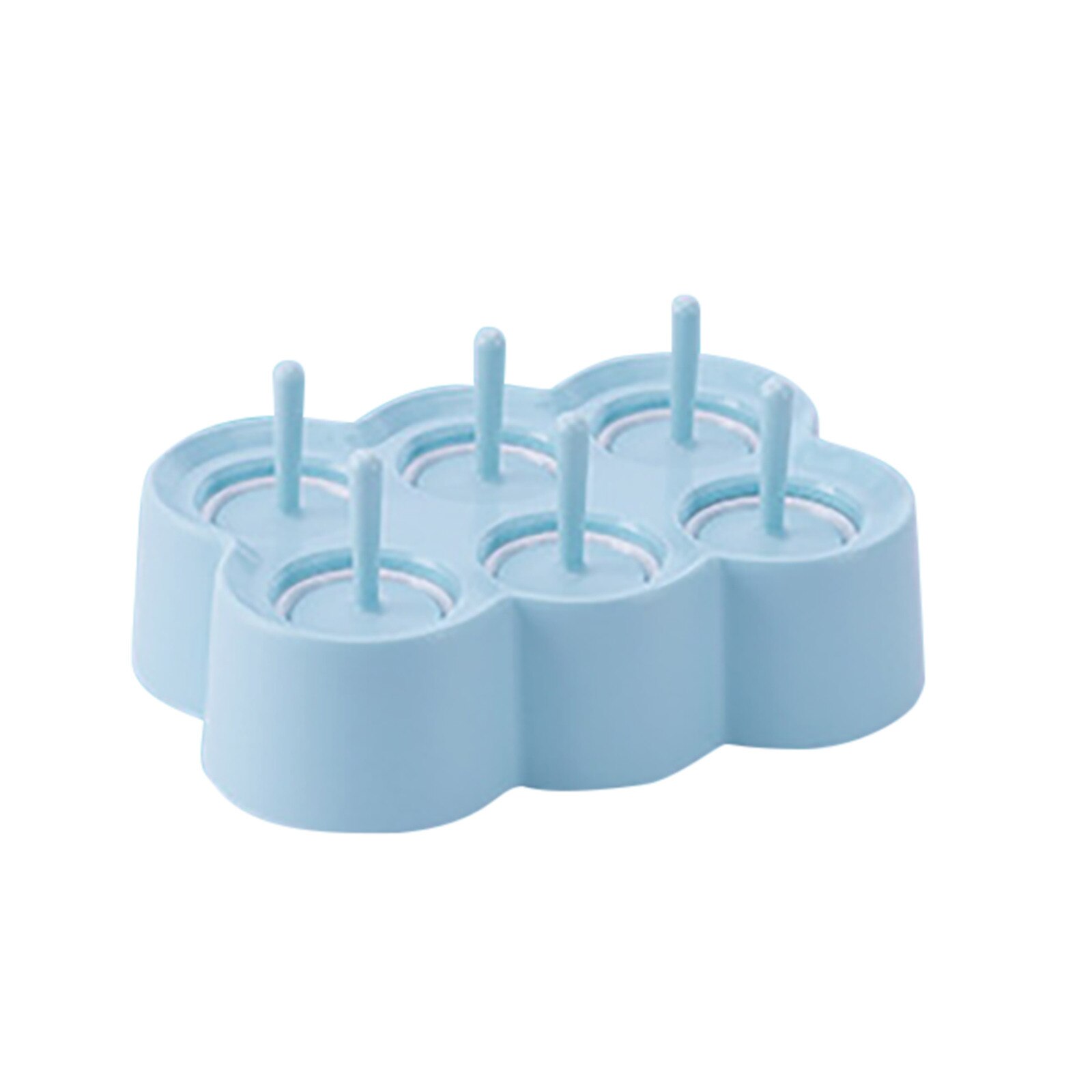 Ice Cream Tools Silicone Ice Cream Mold Ice Lolly Molds Ice With Sticks Tray Froze Форма Для Мороженого: C