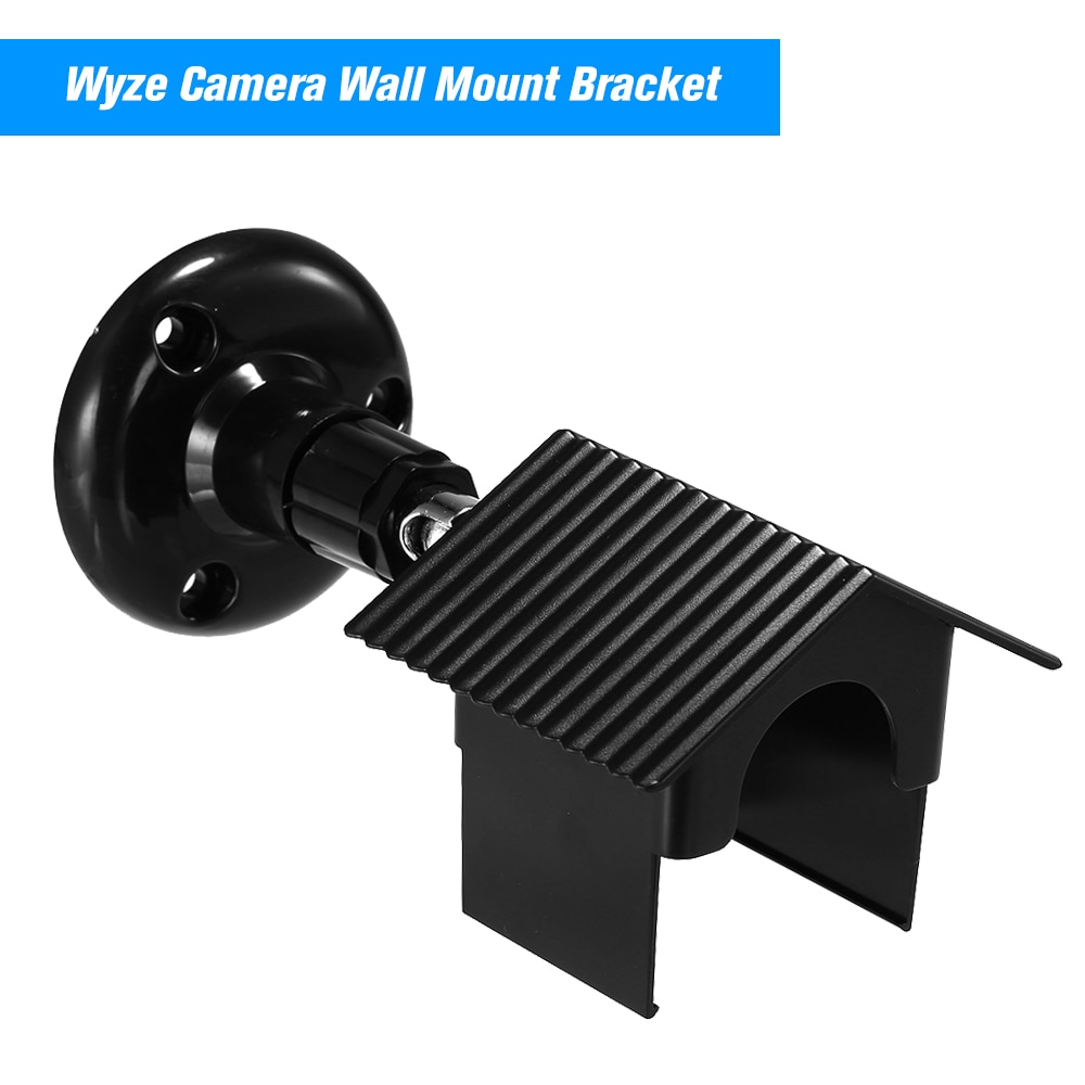 Wyze, soporte de montaje en pared para cámara con funda a prueba de mal tiempo para WyzeCam e iSmartAlarm Spot, Cámara contra la protección solar