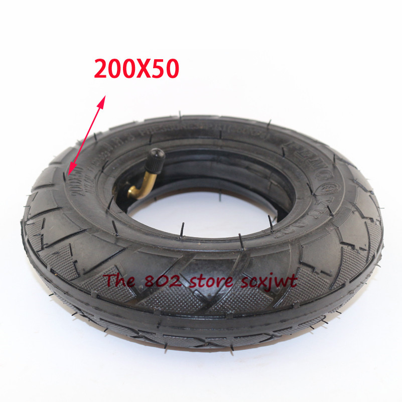 Wysokiej jakości (8 "X 2") 200X50 (8 cali) opona na elektryczny skuter na gaz i skuter elektryczny (w zestawie dętka) koło wózka inwalidzkiego