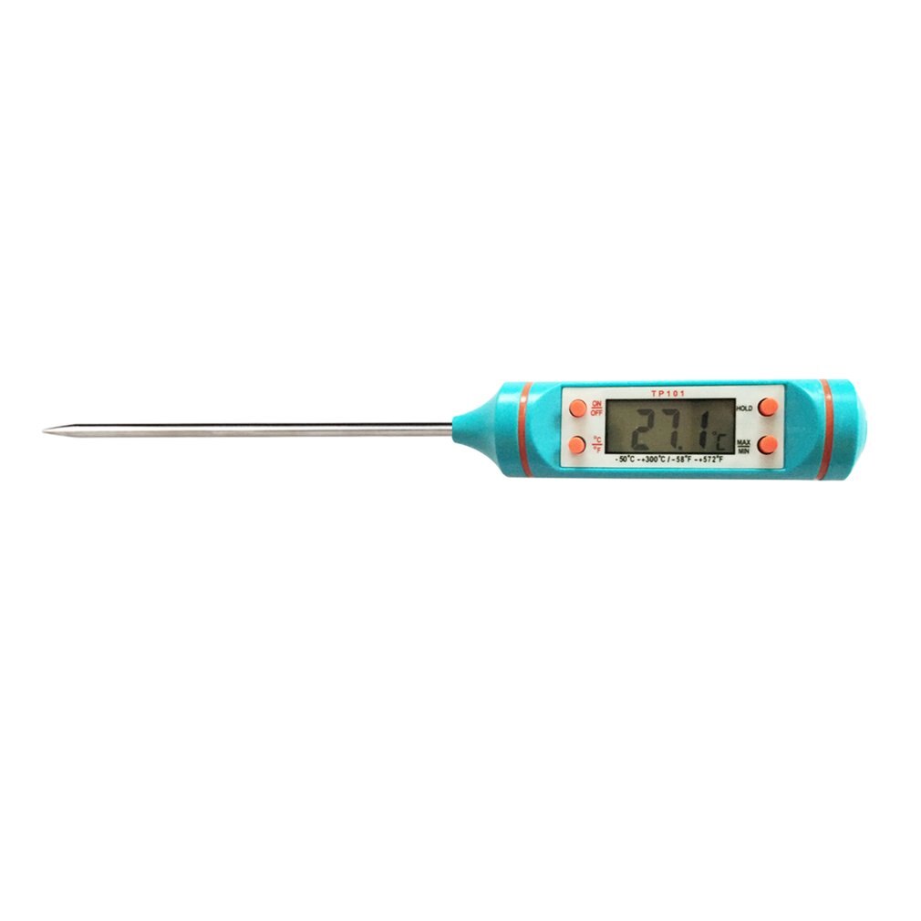 Digital LCD Screen Cooking Food Meat Thermometer Probe Kitchen Oven Barbecue Liquid Cooking Supplies Stainless Steel Swing Fire