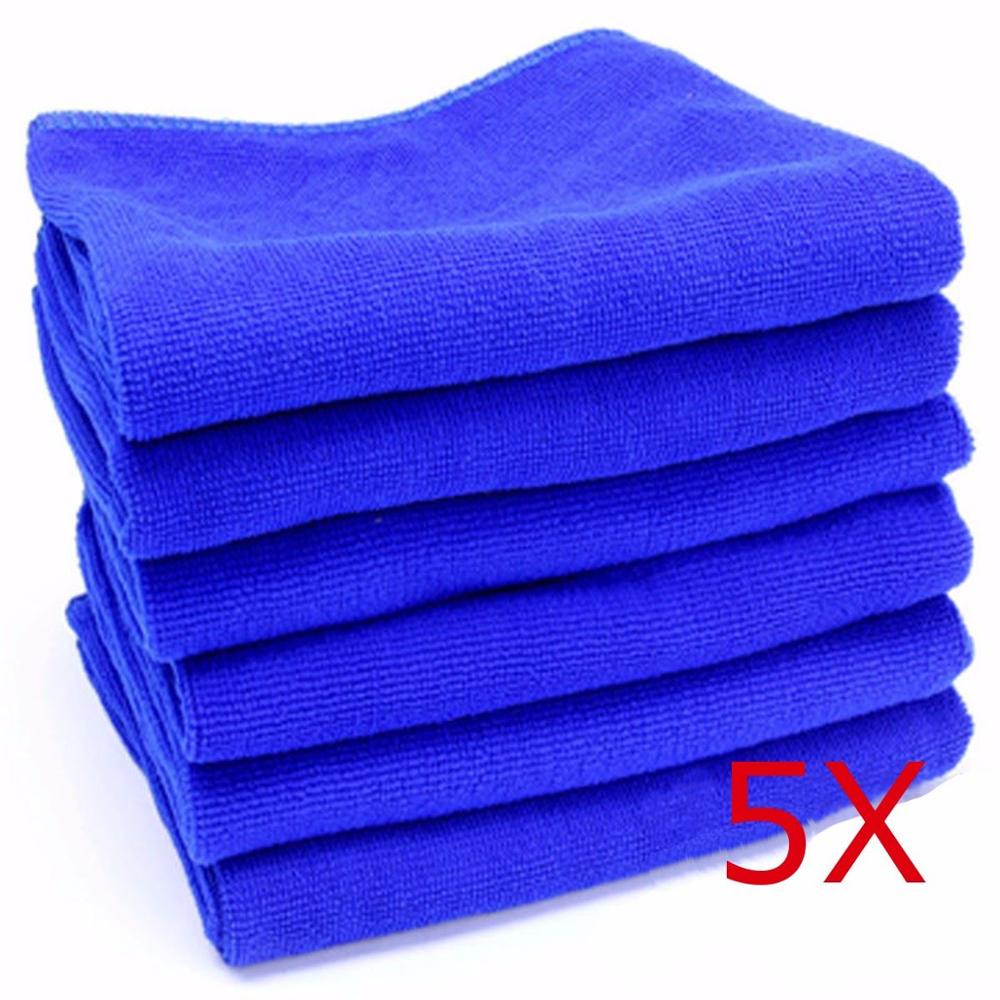5 pcs/10 Pcs Microvezelreinigingssysteem Auto Zachte Doek Wassen Doek Handdoek Stofdoek 25*25cm Car Home reiniging microvezel Handdoeken