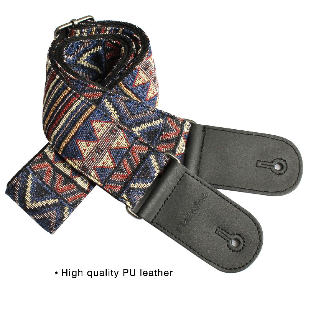 Flanger vintage nationale stijl akoestische elektrische gitaarband jacquard borduurband